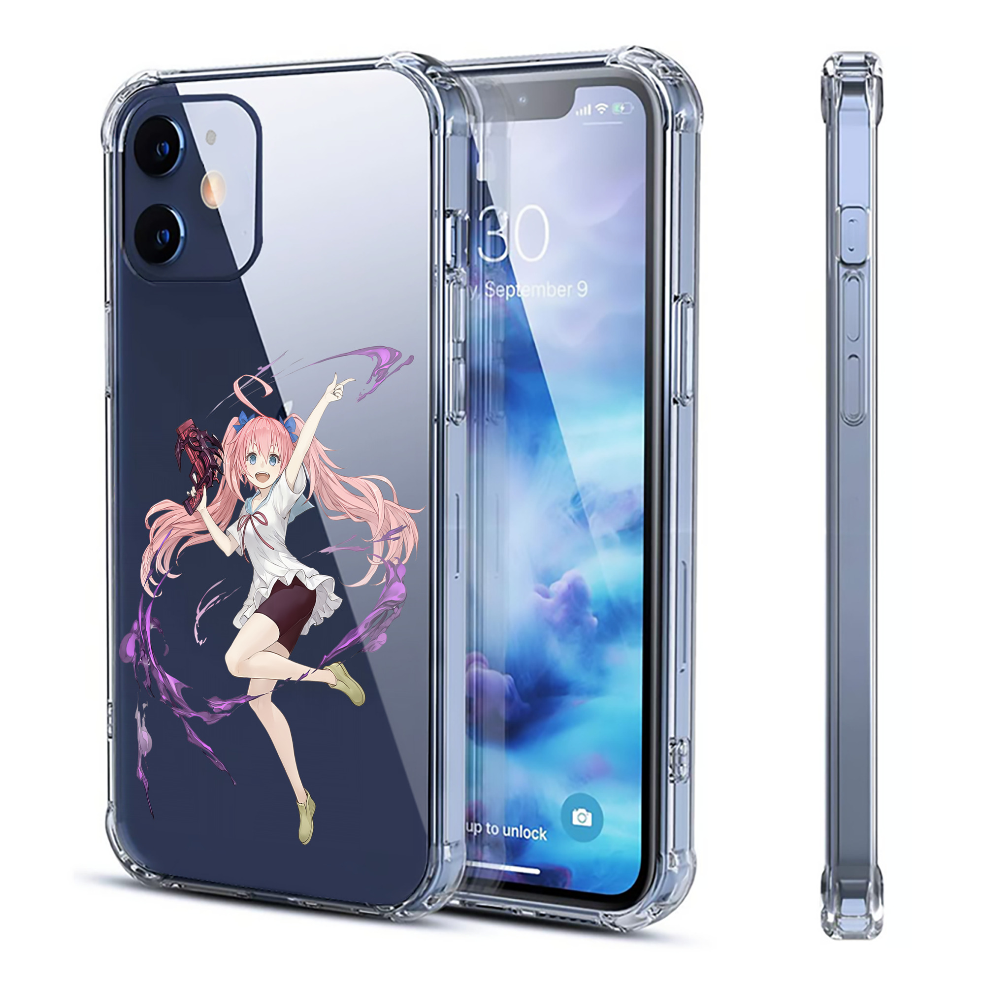 （画像用） 転スラ Regarding Reincarnated to Slime 【iPhone 12シリーズ対応】透明スマホケース（クリアソフトケース）